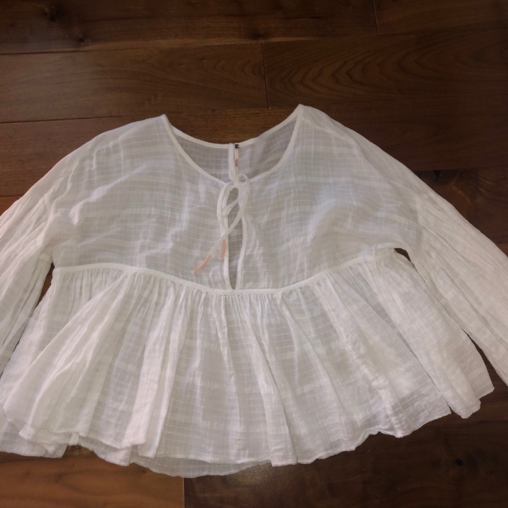 Free people white blouse
